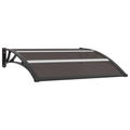 Black Polycarbonate Door Canopy K198