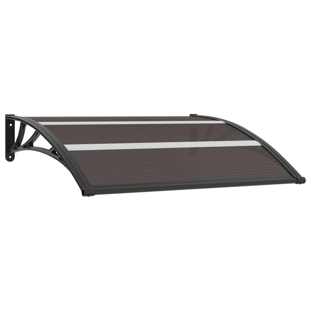 Black Polycarbonate Door Canopy K198