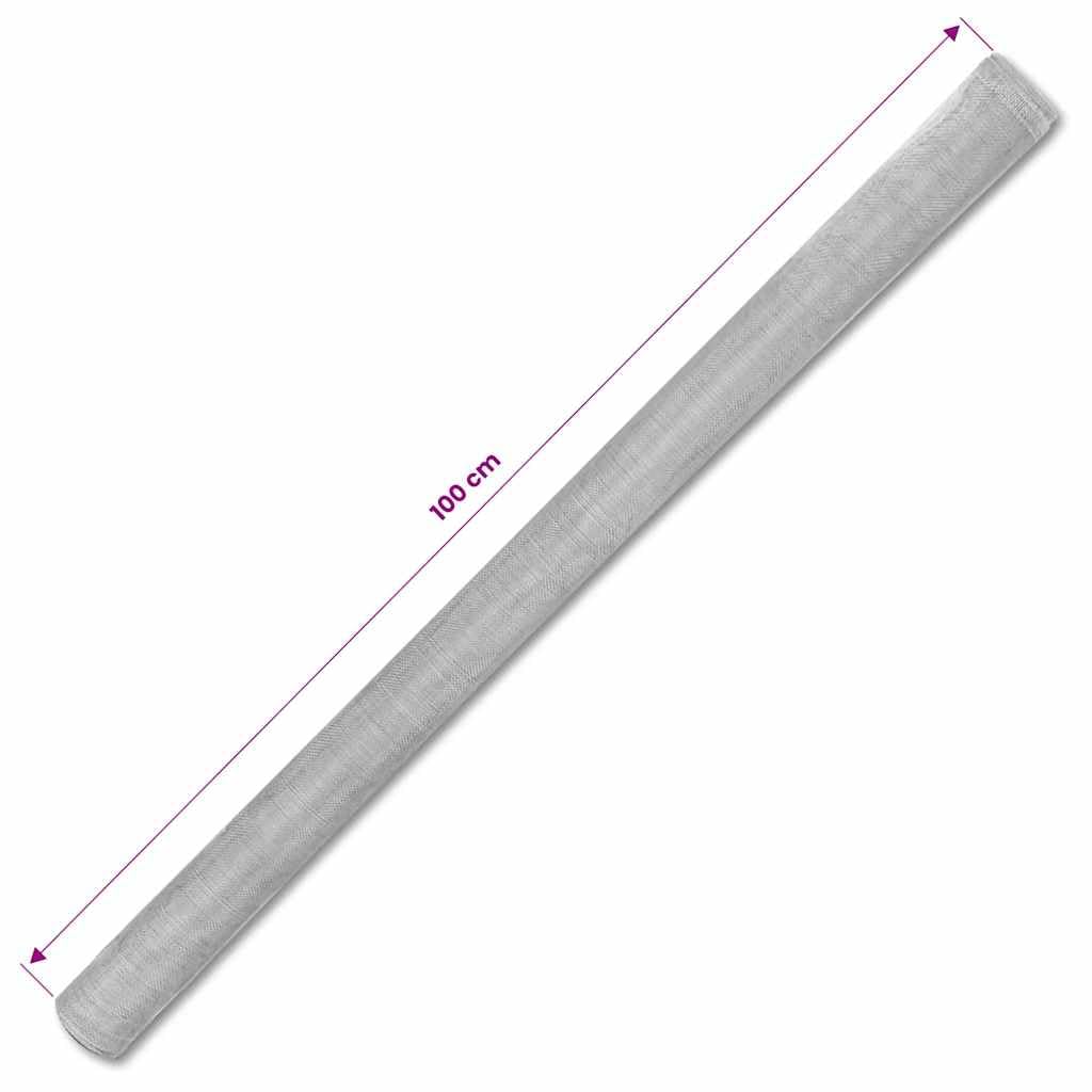 Aluminum Mesh Screen 39.4"x196.9" Silver Q502