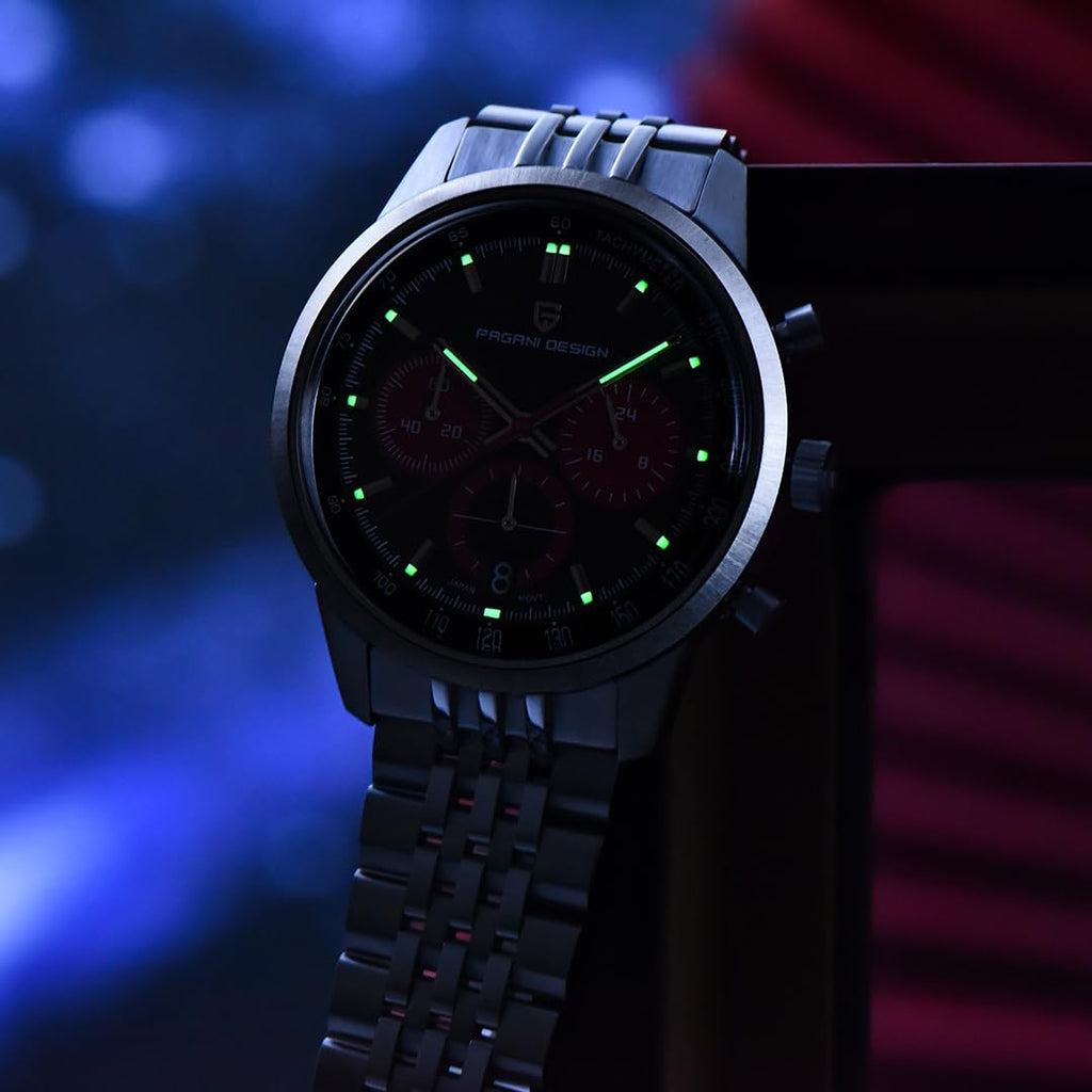 41MM Stainless Steel Chronograph Watch V687
