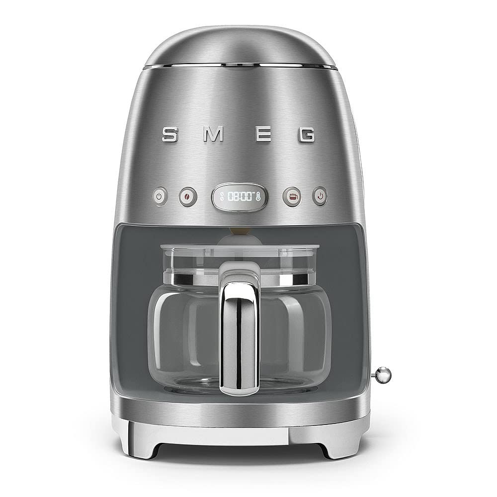 Drip Coffee Machine with Reusable Filter, Digital Display, 1.4 Litre Tank, Stainless Steel N6986