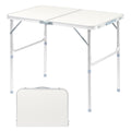 3FT Adjustable Height Aluminum Folding Camping Table C808004