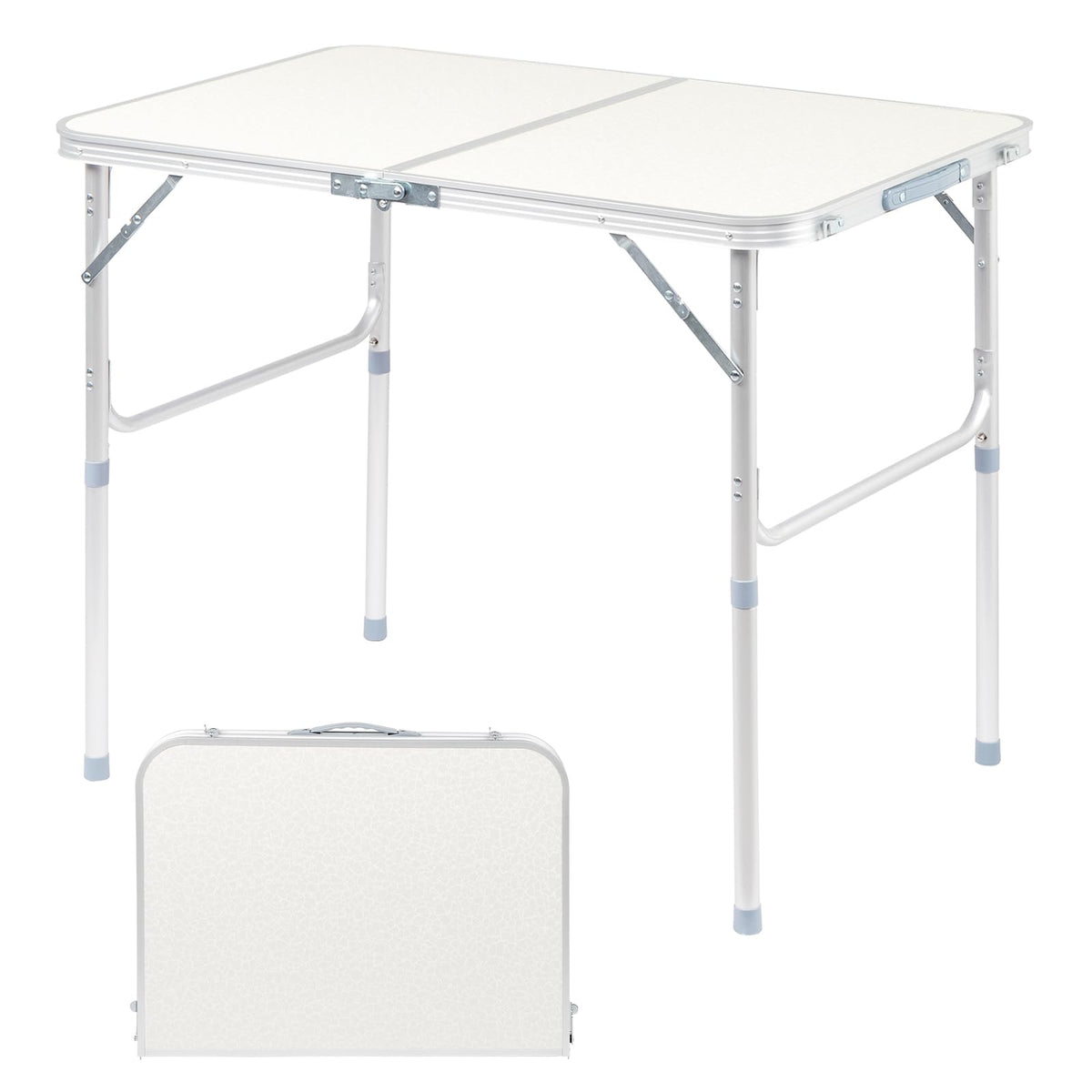3FT Adjustable Height Aluminum Folding Camping Table C808004