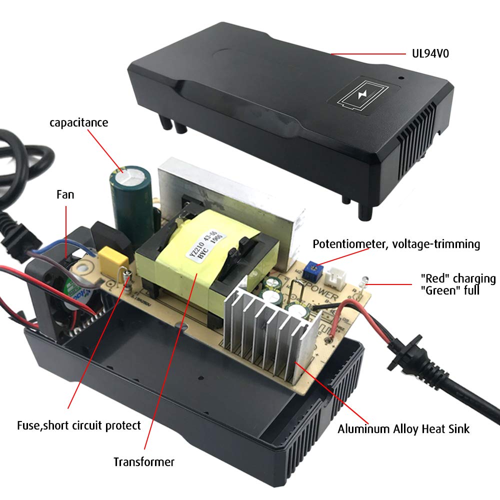 42V 5A Lithium Battery Charger 8mm Connector A136