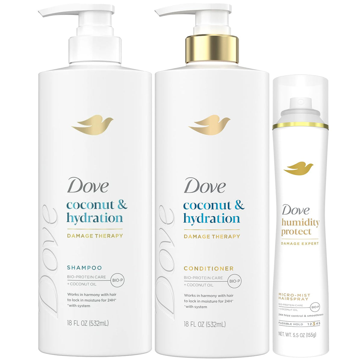 Shampoo & Conditioner Set with Hairspray 3 Piece Set K77326