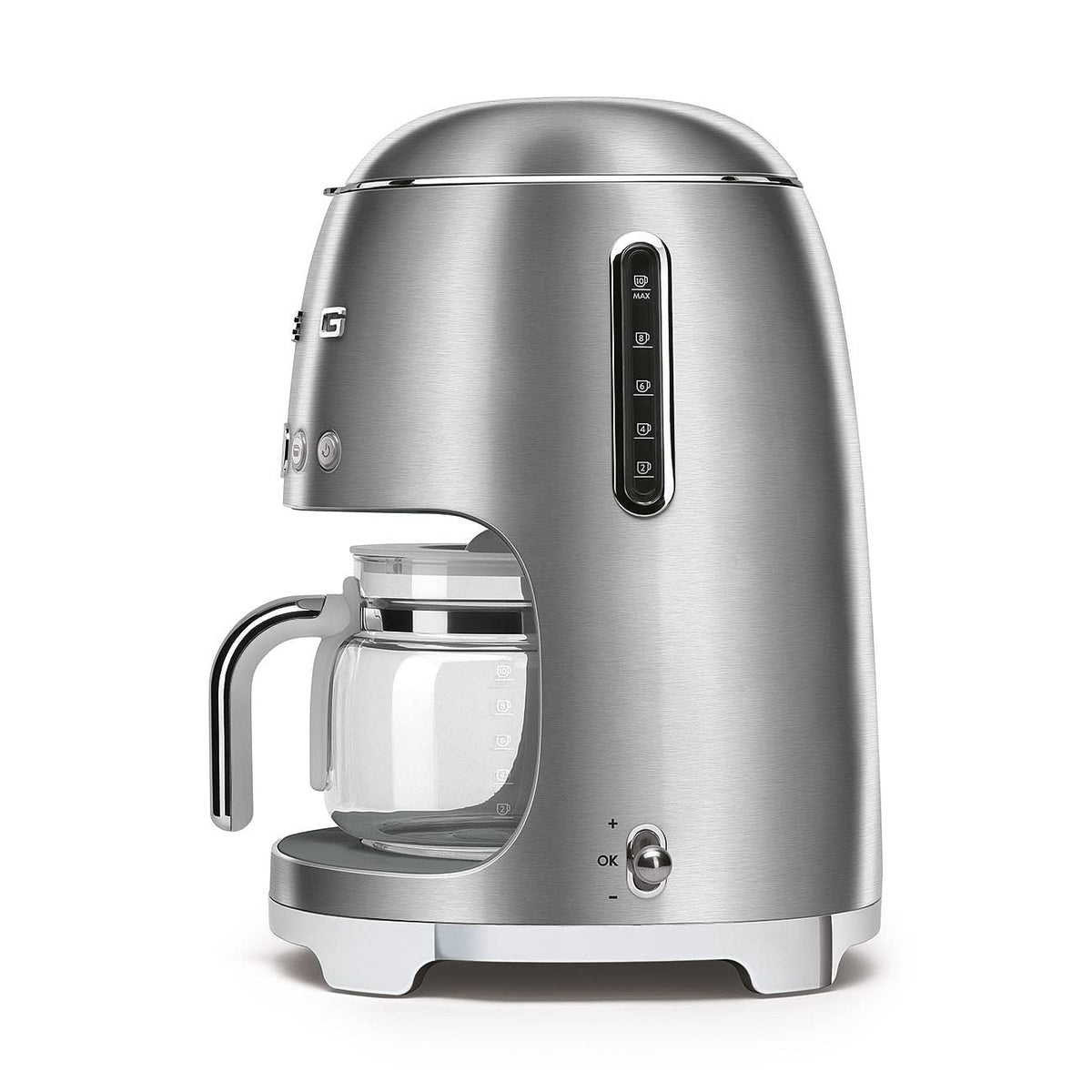 Drip Coffee Machine with Reusable Filter, Digital Display, 1.4 Litre Tank, Stainless Steel N6986