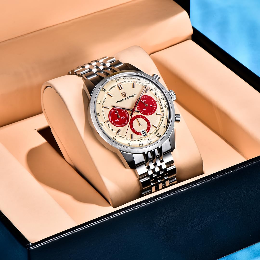 41MM Stainless Steel Chronograph Watch V687