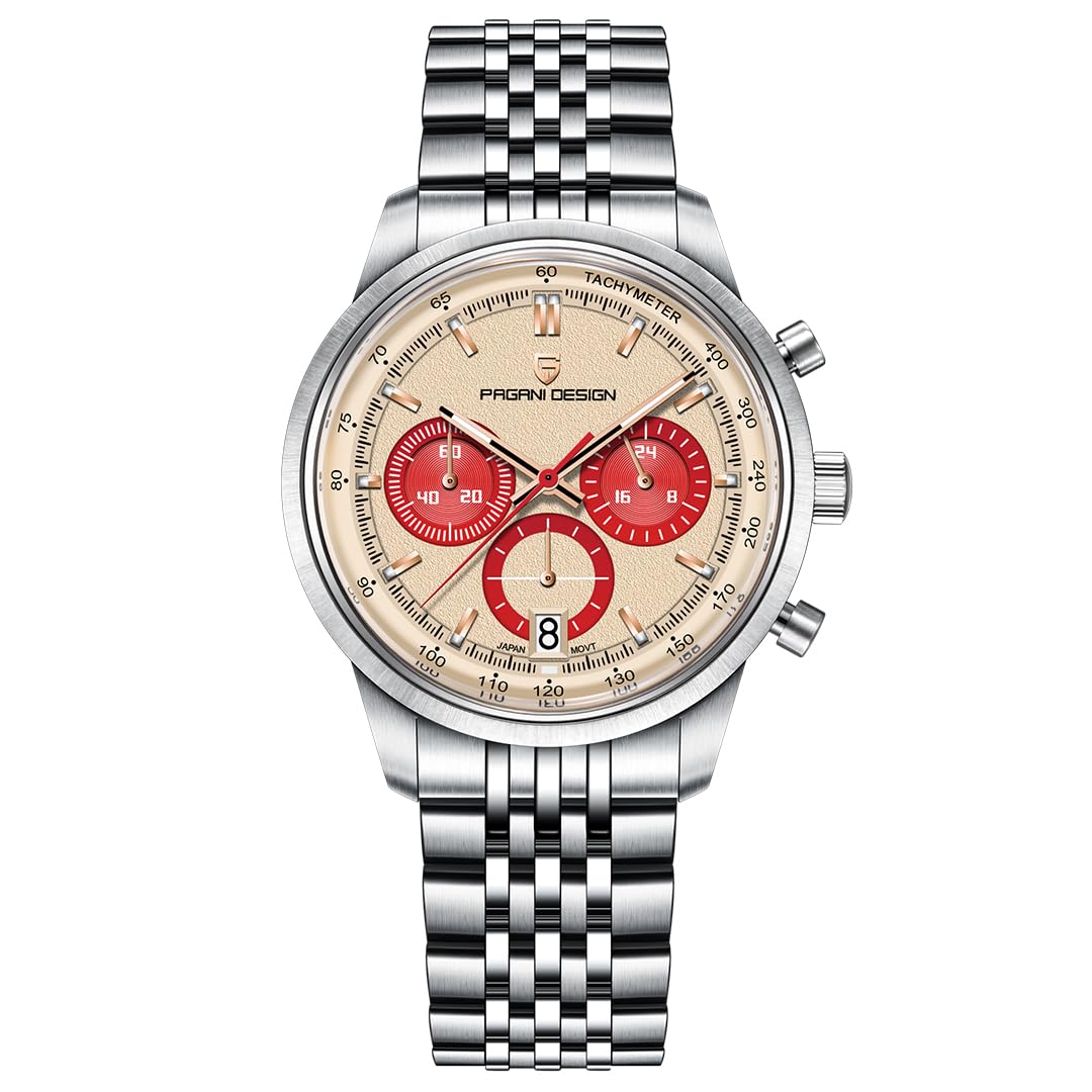 41MM Stainless Steel Chronograph Watch V687