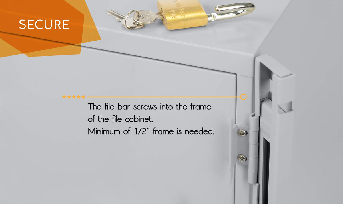 Locking Bar 2 Drawer File Cabinet G603