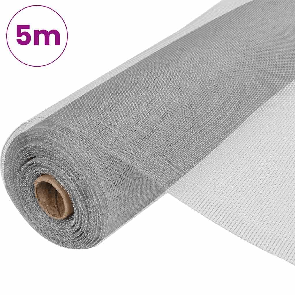 Aluminum Mesh Screen 39.4"x196.9" Silver Q502