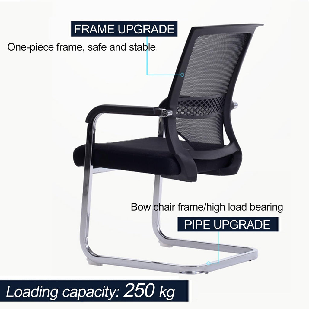 Orange Mesh Ergonomic Desk Chair with Lumbar Support N786