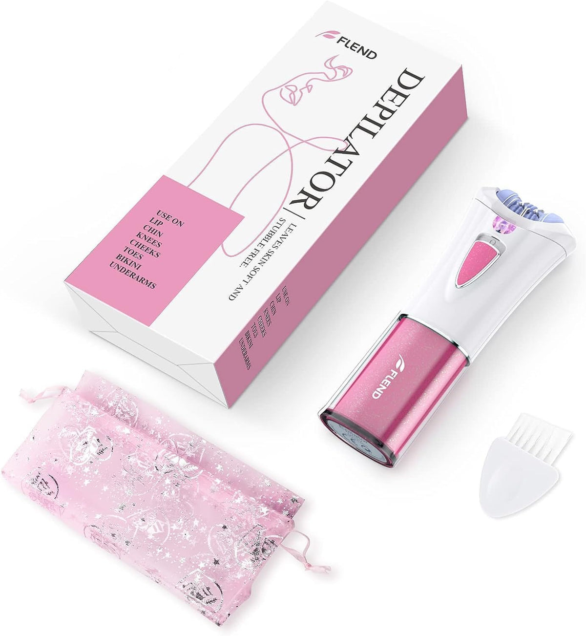 Portable Electric Lady Shaver with 9-Tweezers F140