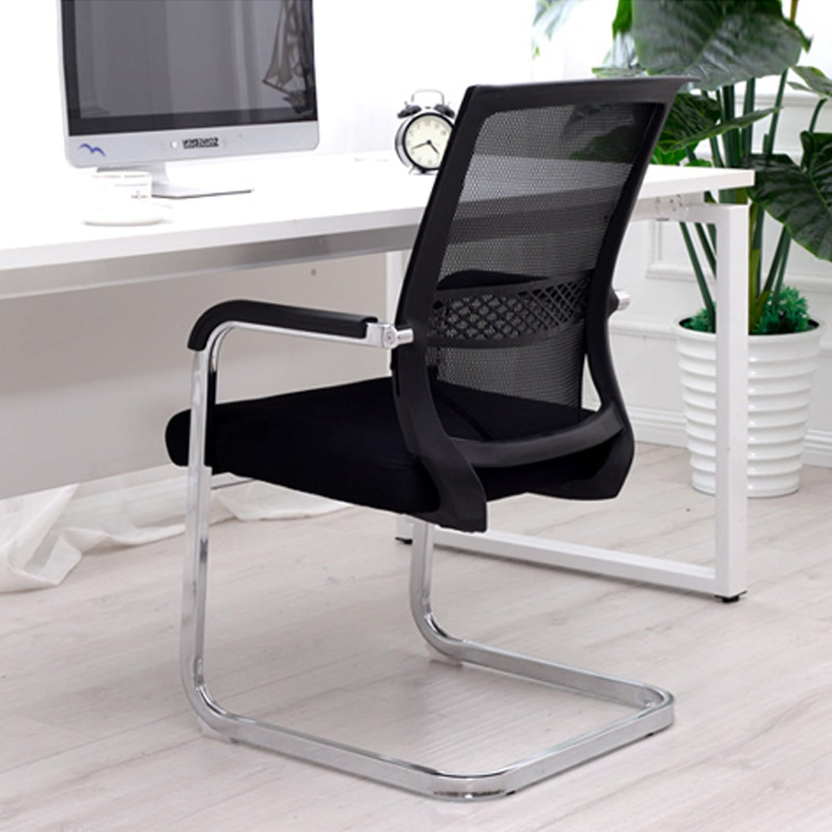 Orange Mesh Ergonomic Desk Chair with Lumbar Support N786