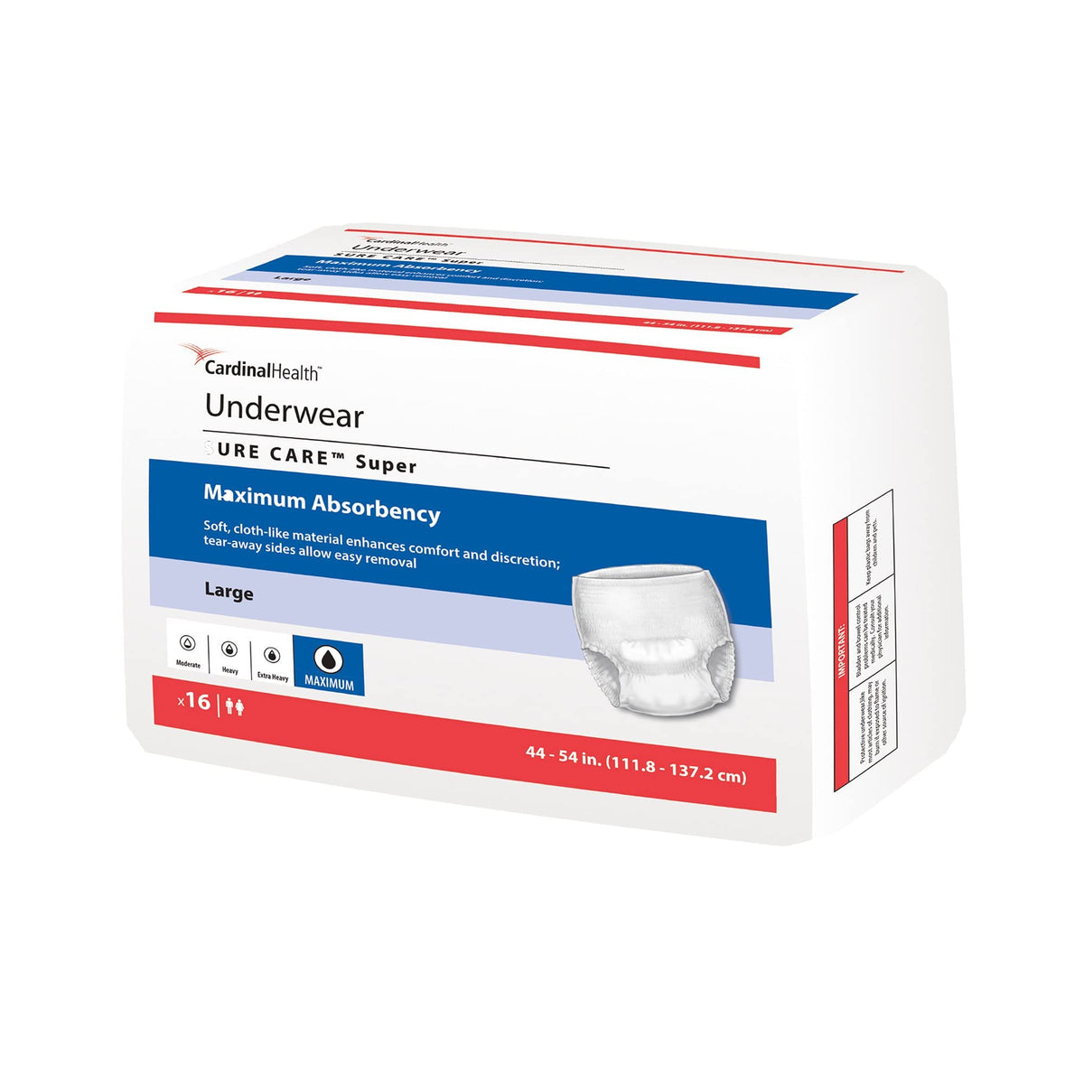 X-Large Disposable Absorbent Underwear Bag of 12 L509485