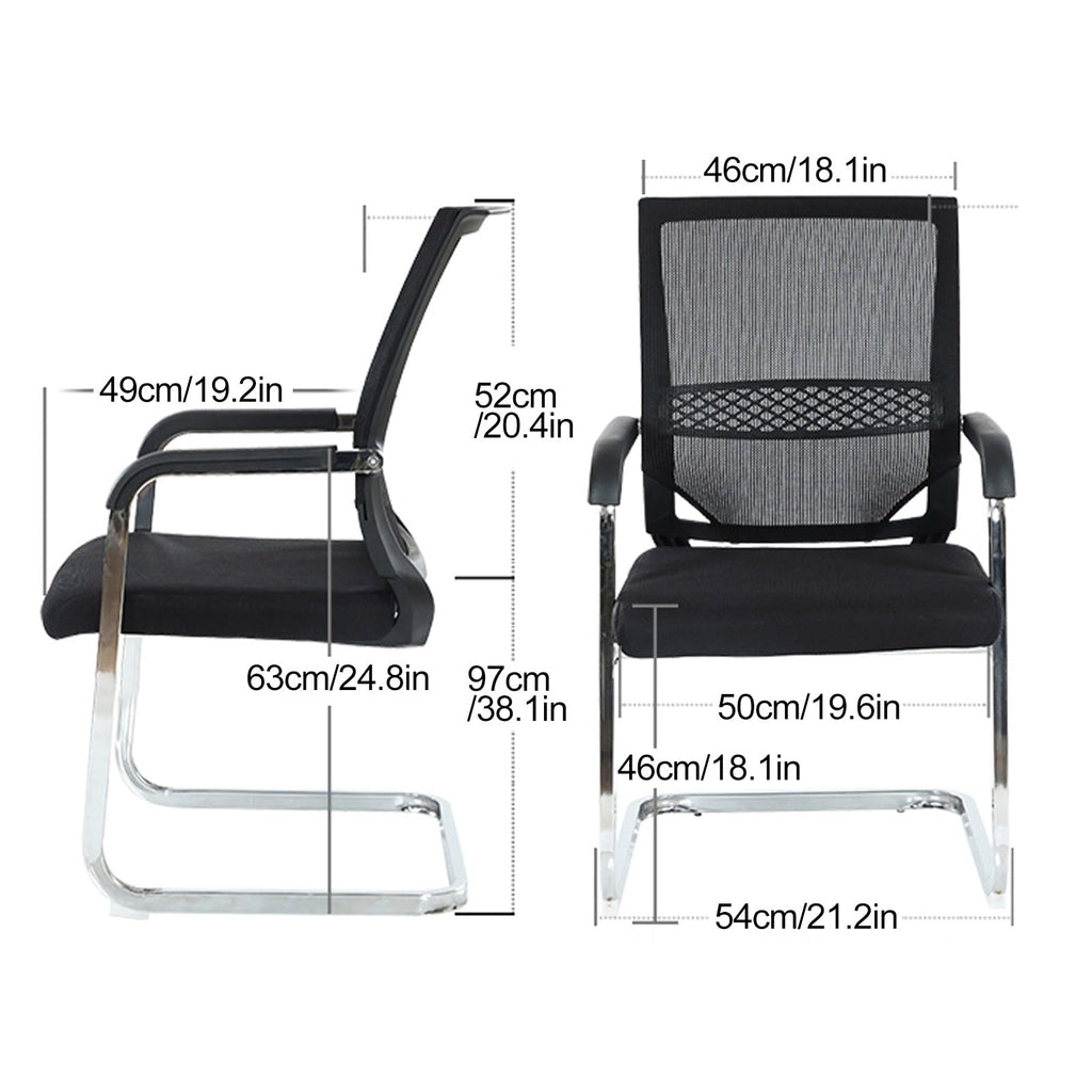 Orange Mesh Ergonomic Desk Chair with Lumbar Support N786