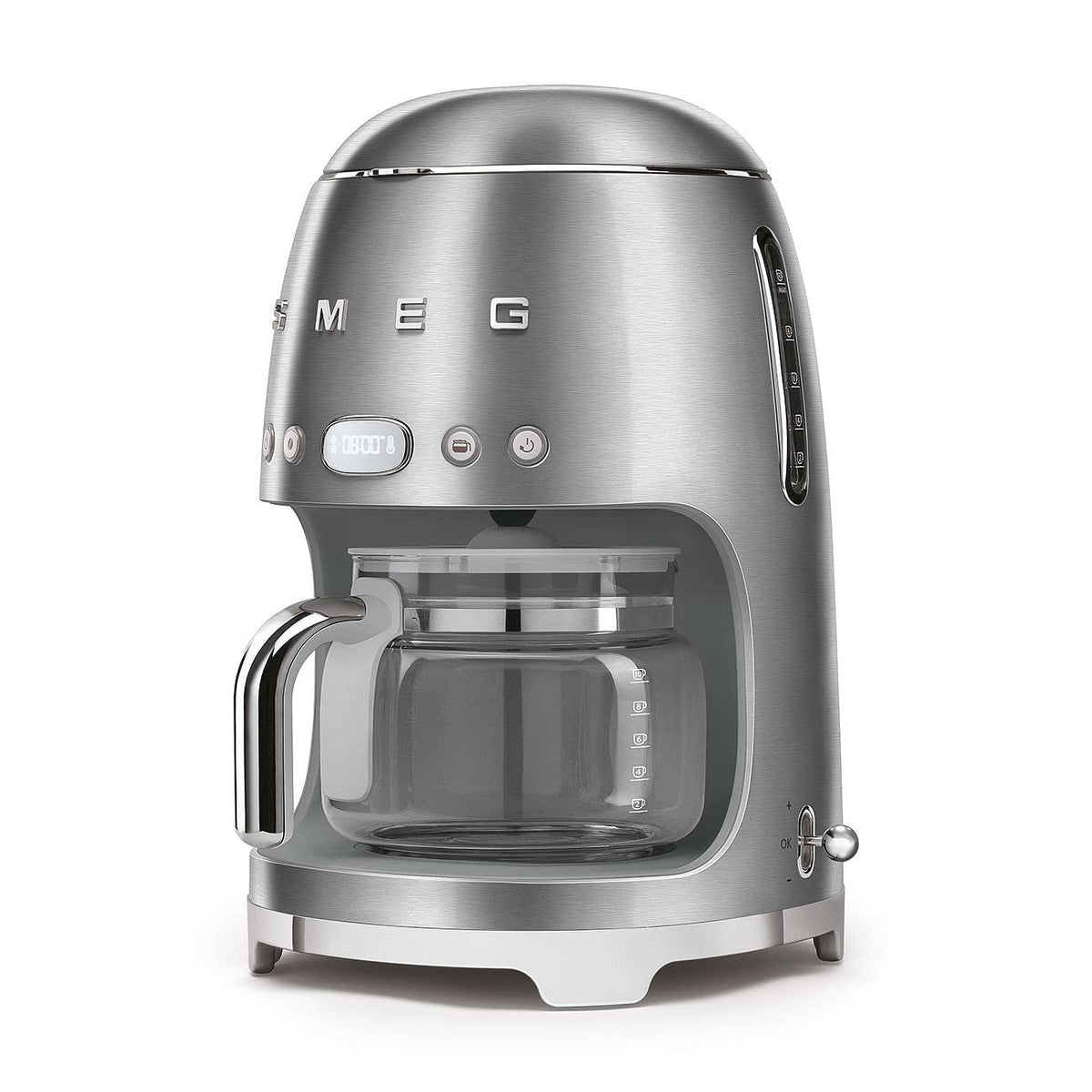 Drip Coffee Machine with Reusable Filter, Digital Display, 1.4 Litre Tank, Stainless Steel N6986