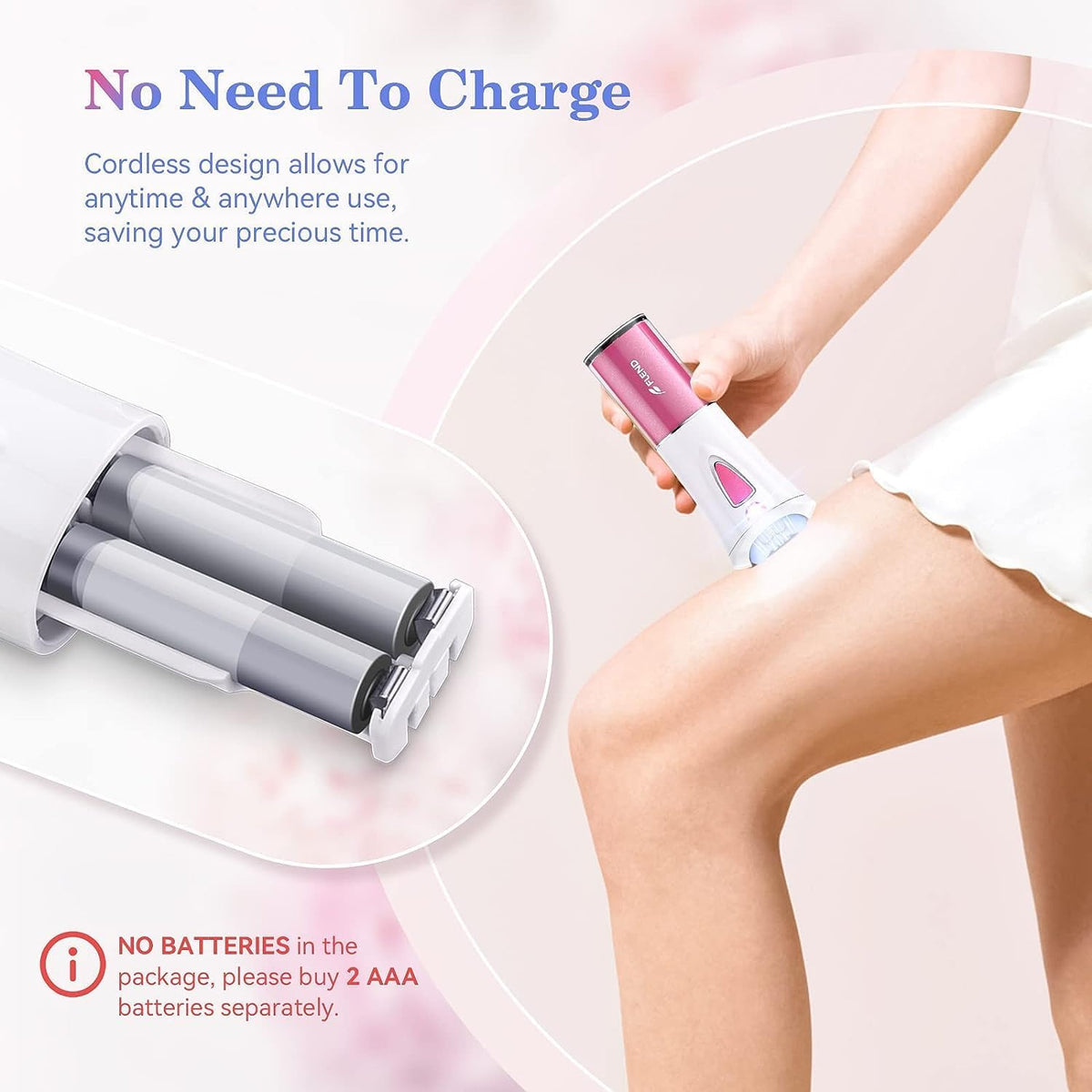 Portable Electric Lady Shaver with 9-Tweezers F140
