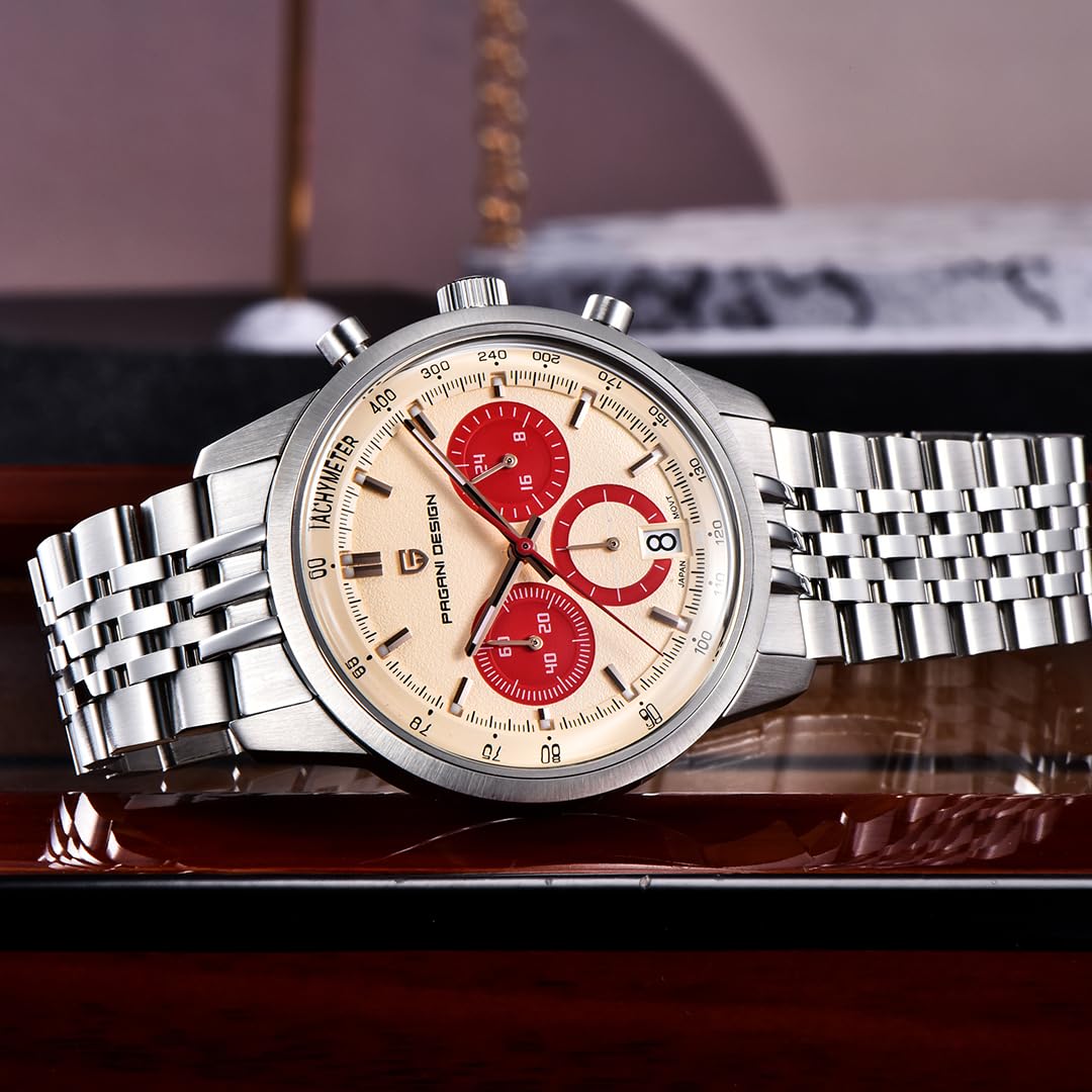 41MM Stainless Steel Chronograph Watch V687