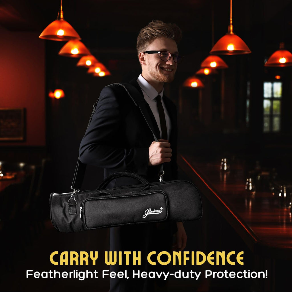 Cotton Padded Black Trumpet Bag with Adjustable Shoulder Strap U419