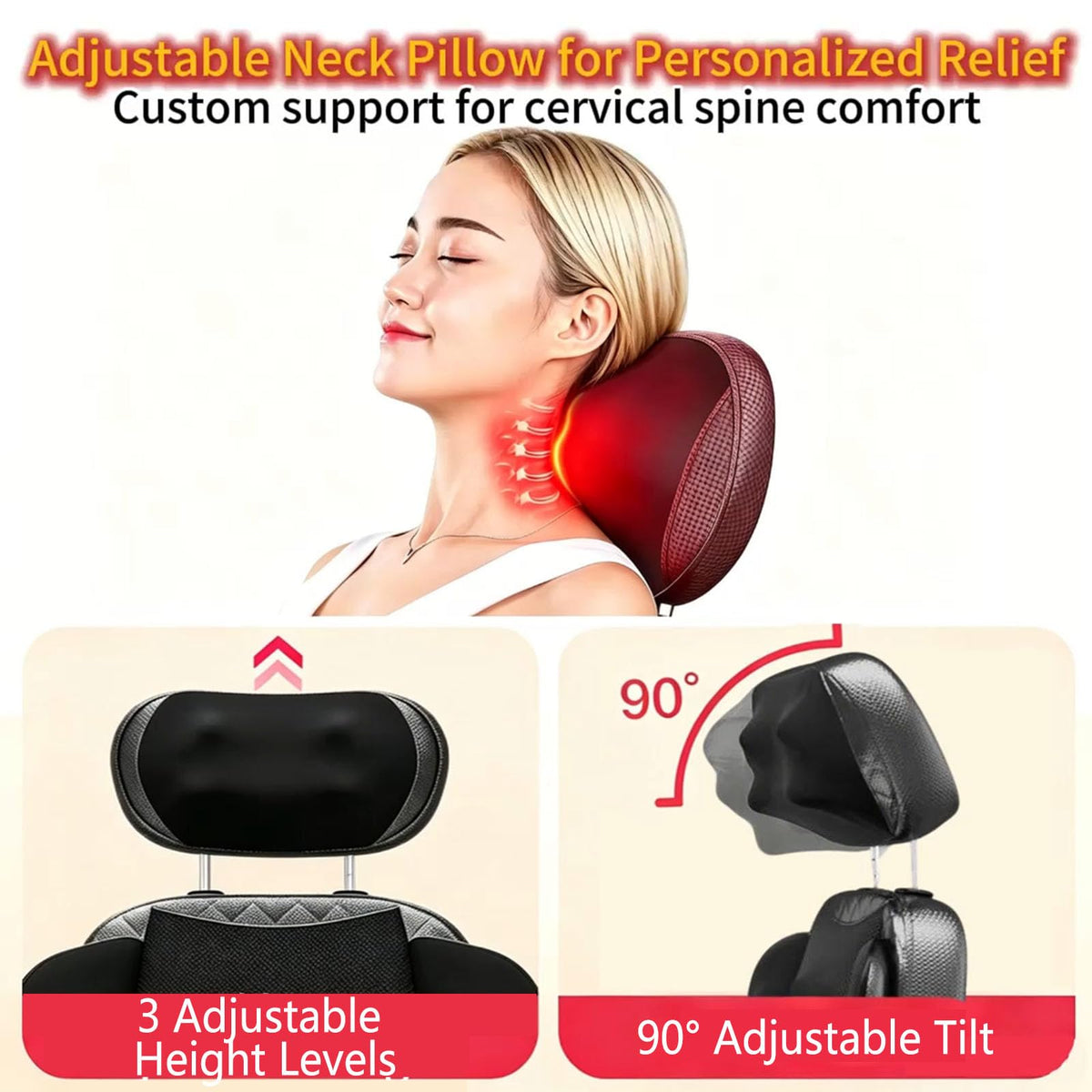 16D Electric Shiatsu Full Body Massage Mat with Foot Massager R538