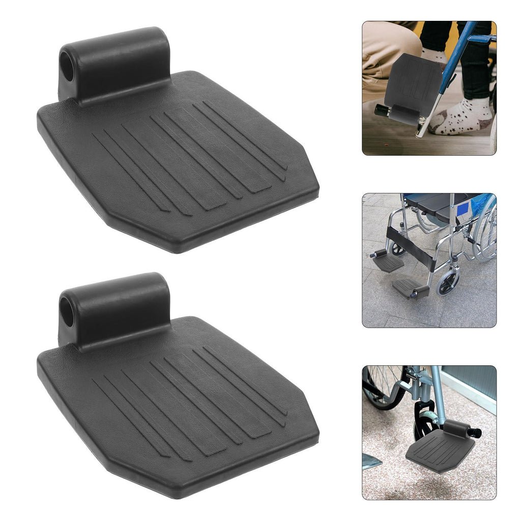 2pcs Heavy Duty Wheelchair Footrest Pedals Replacement Parts D96298