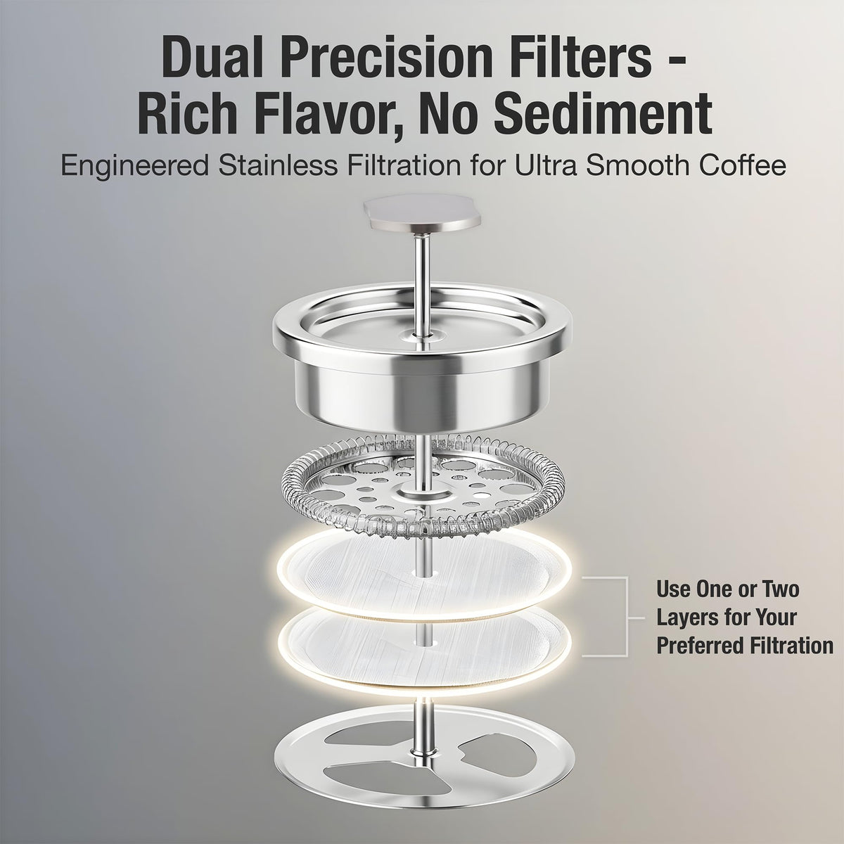 12 oz Double Wall Insulated Travel French Press Coffee Maker Set J556106