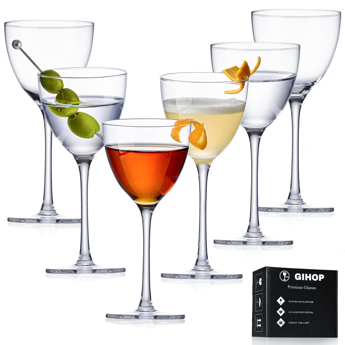 Coupe Martini Glasses Set of 6 M854079