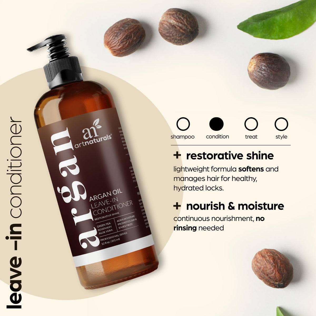 Argan Oil Leave-In Conditioner, 12 fl oz I5349
