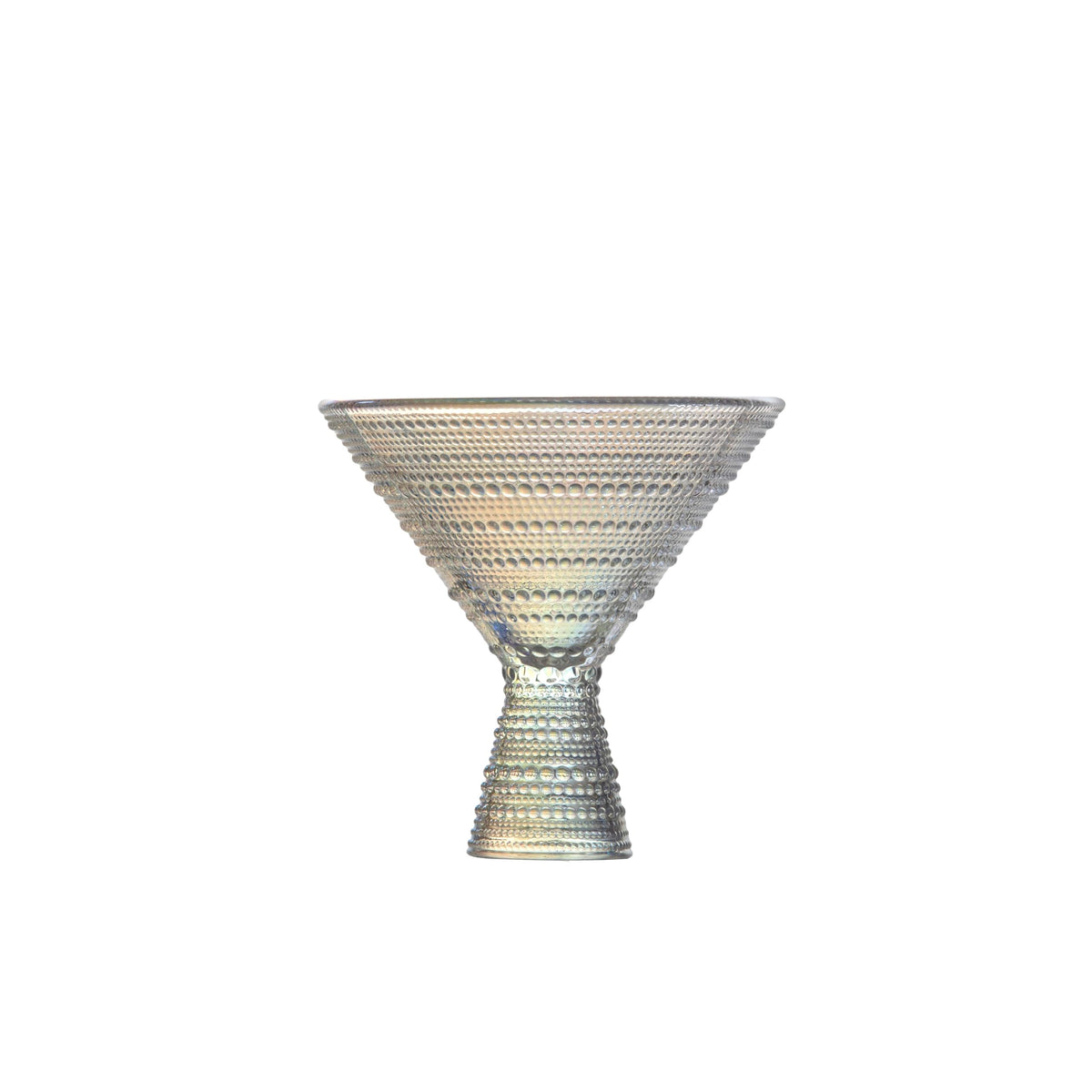 11.5 Ounce Iridescent Glass Martini Set of 4 P9946