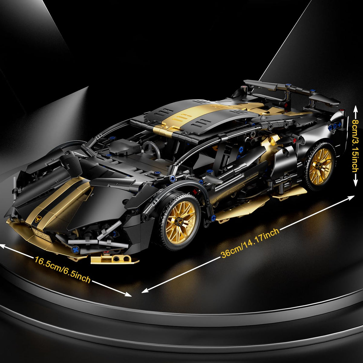 1:14 Building Block Car Set with LED H448