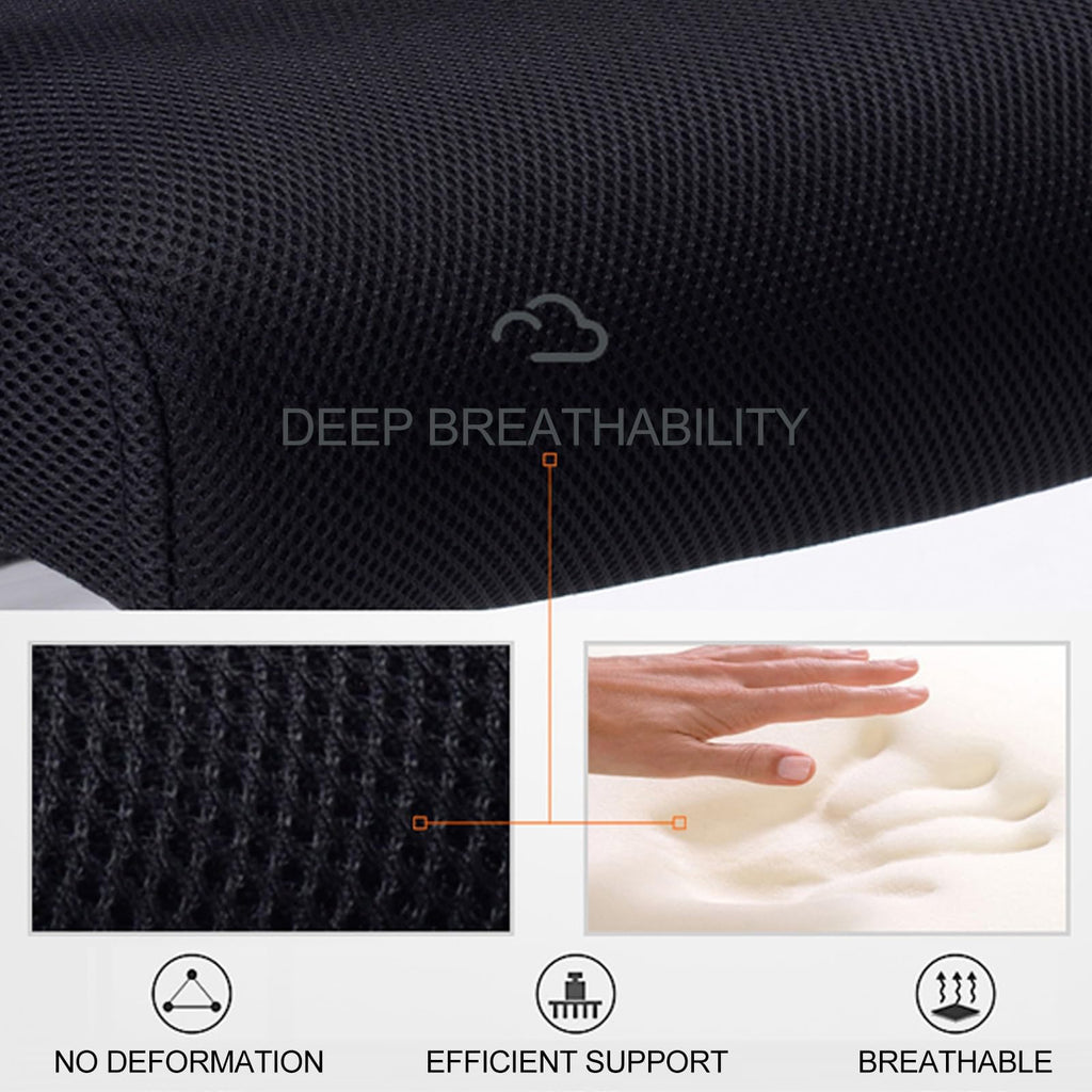 Orange Mesh Ergonomic Desk Chair with Lumbar Support N786