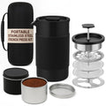 12 oz Double Wall Insulated Travel French Press Coffee Maker Set J556106