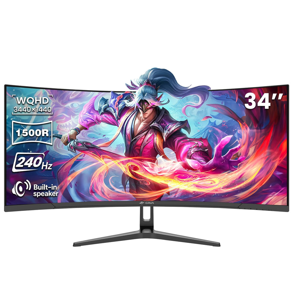 34" WQHD 240Hz Ultrawide Curved Gaming Monitor G741374