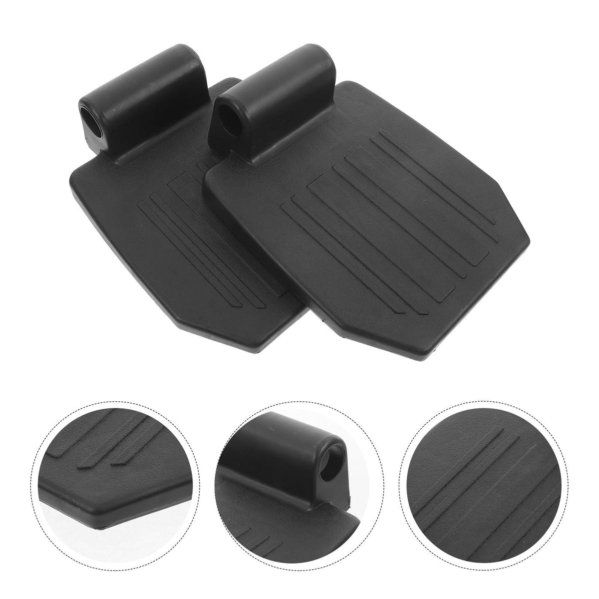 2pcs Heavy Duty Wheelchair Footrest Pedals Replacement Parts D96298
