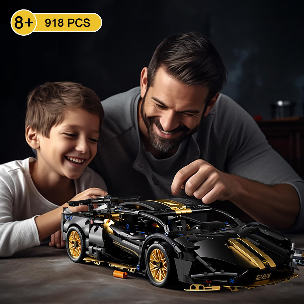 1:14 Building Block Car Set with LED H448