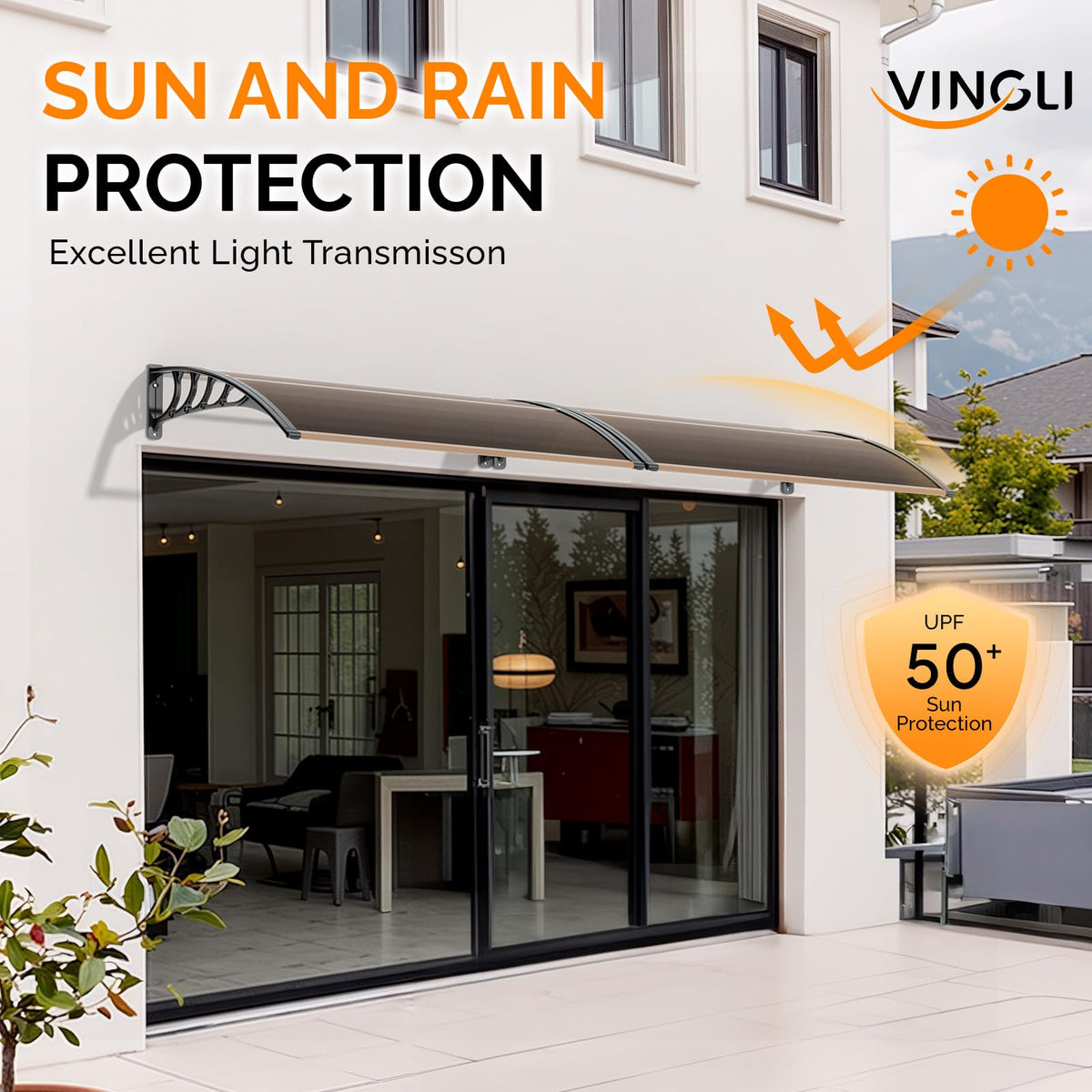 40" x 60" Polycarbonate Door Awning J88770
