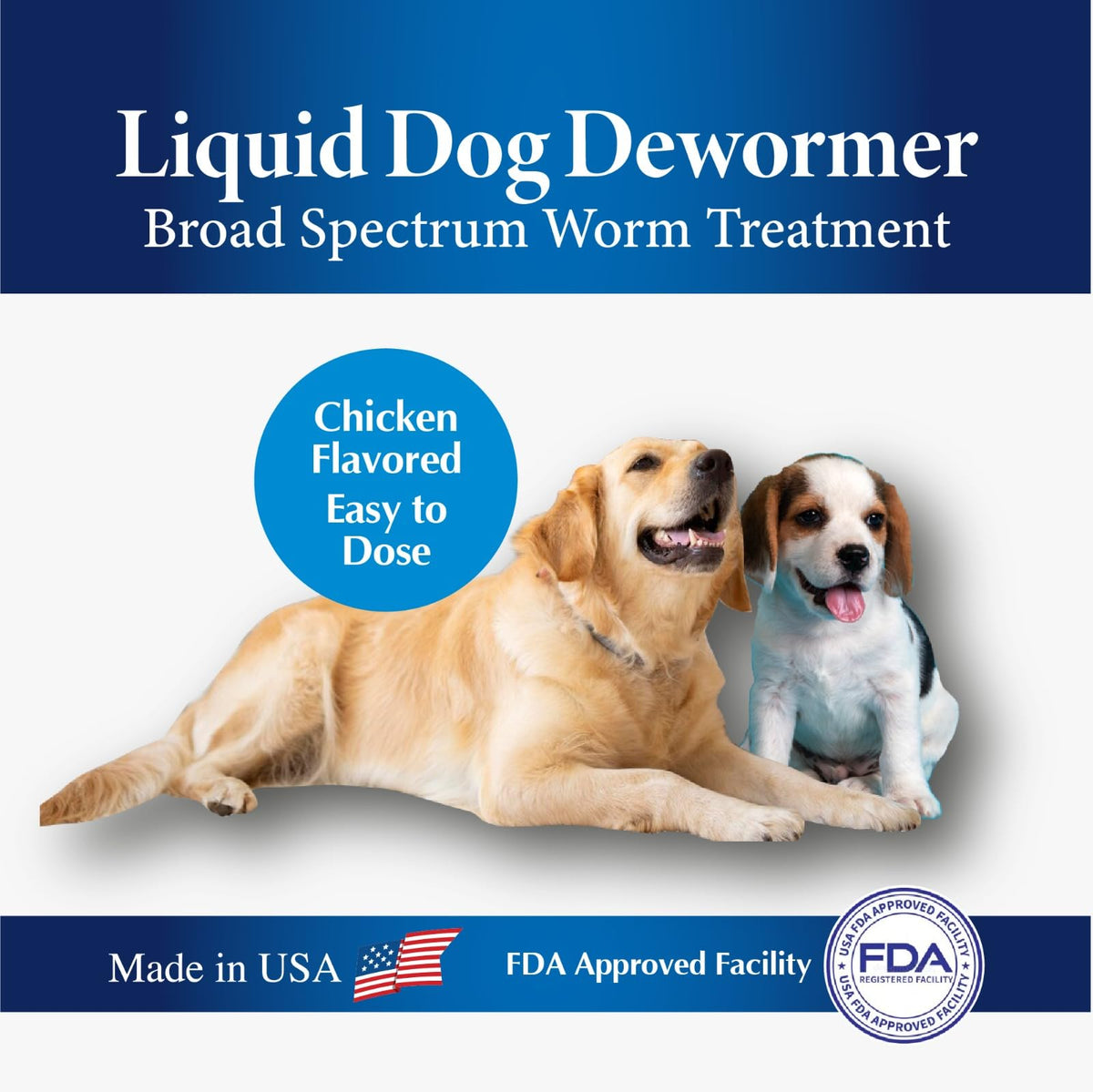 Broad Spectrum Dog Dewormer Treatment 120ml Banana Flavour Z688544