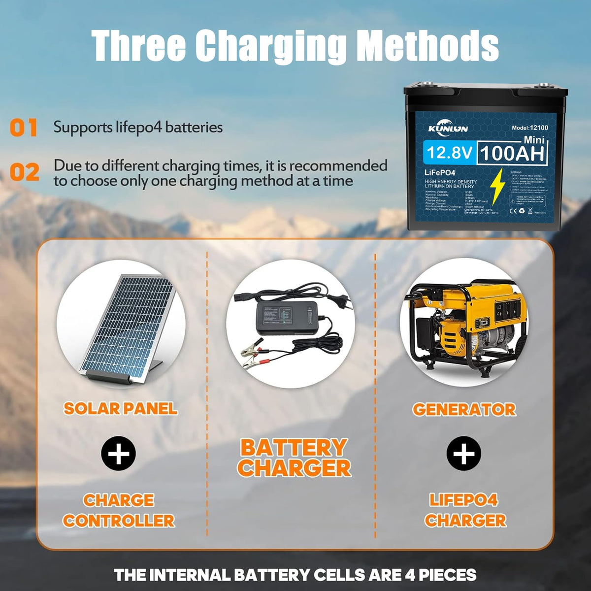 12V 100Ah LiFePO4 Battery V557