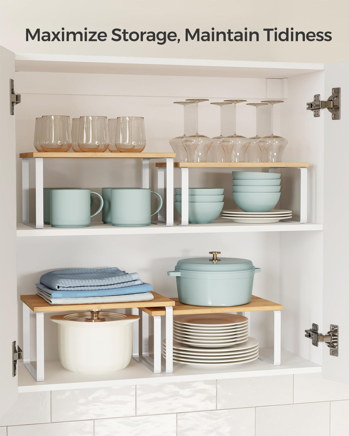 Set of 4 Kitchen Storage Shelf Z461638