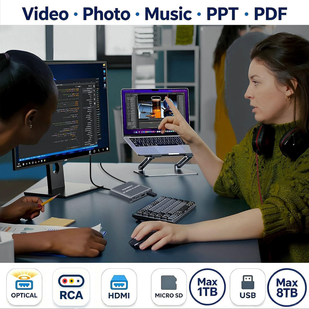 4K Full-HD USB microSD Digital Media Player U33131