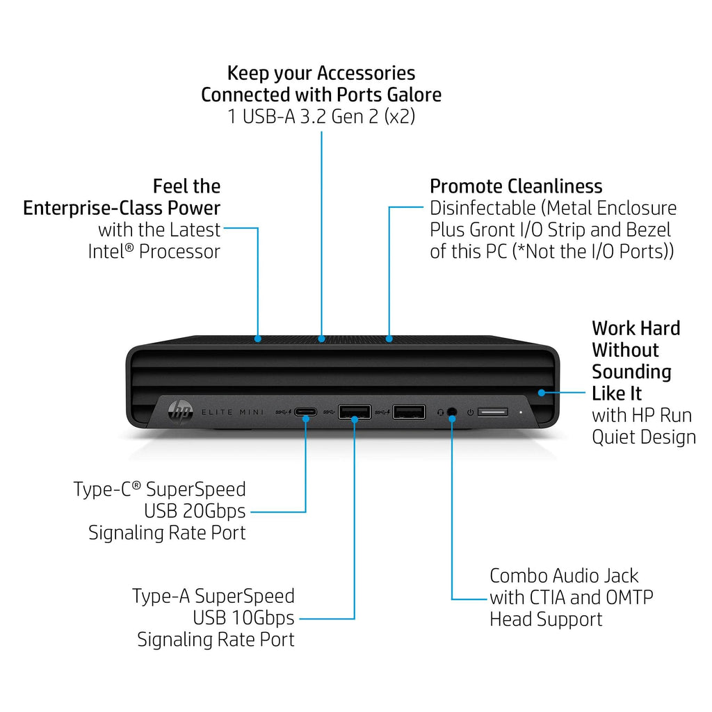 Mini PC Desktop Computer, Intel Core i5-14500, 16GB DDR5 RAM, 512GB SSD, Keyboard & Mouse Included, Windows 11 Pro H950