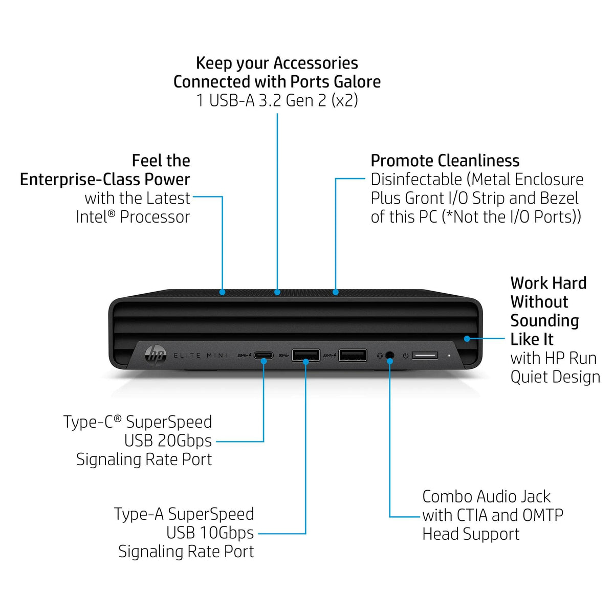 Mini PC Desktop Computer, Intel Core i5-14500, 16GB DDR5 RAM, 512GB SSD, Keyboard & Mouse Included, Windows 11 Pro H950
