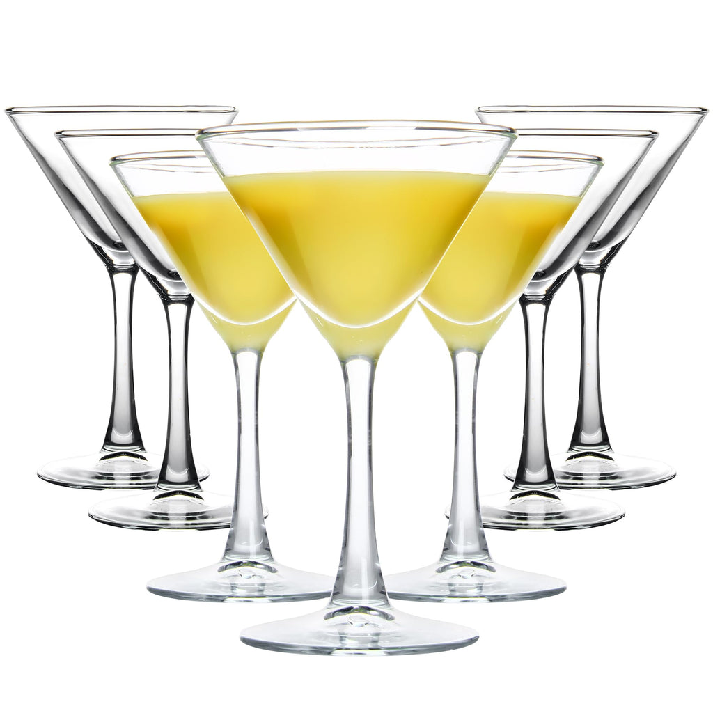Clear Cocktail Glasses Set of 7, 6 Ounce Q2872