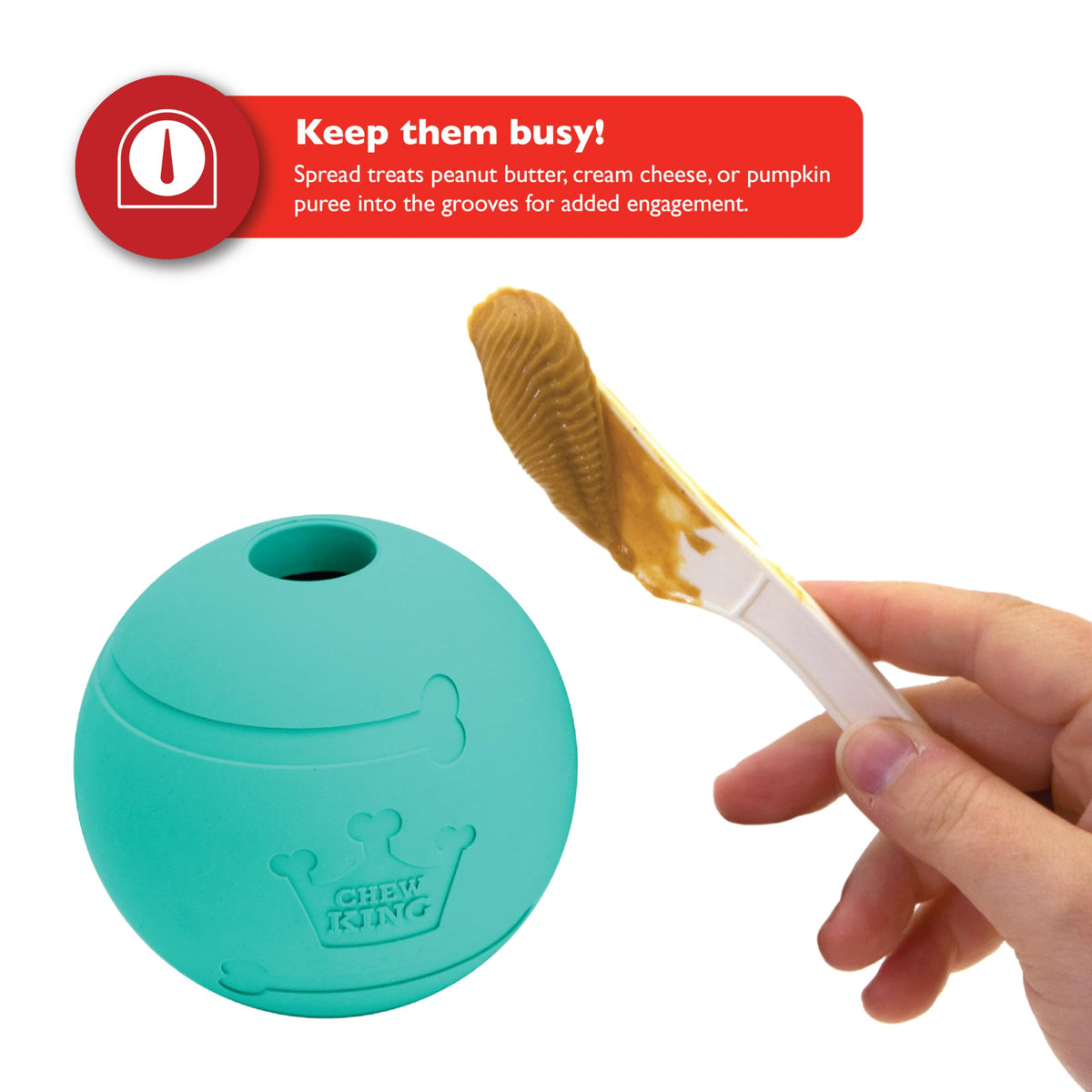 Extremely Durable Natural Rubber Toy 2.5 inch, 8-pack Z3286