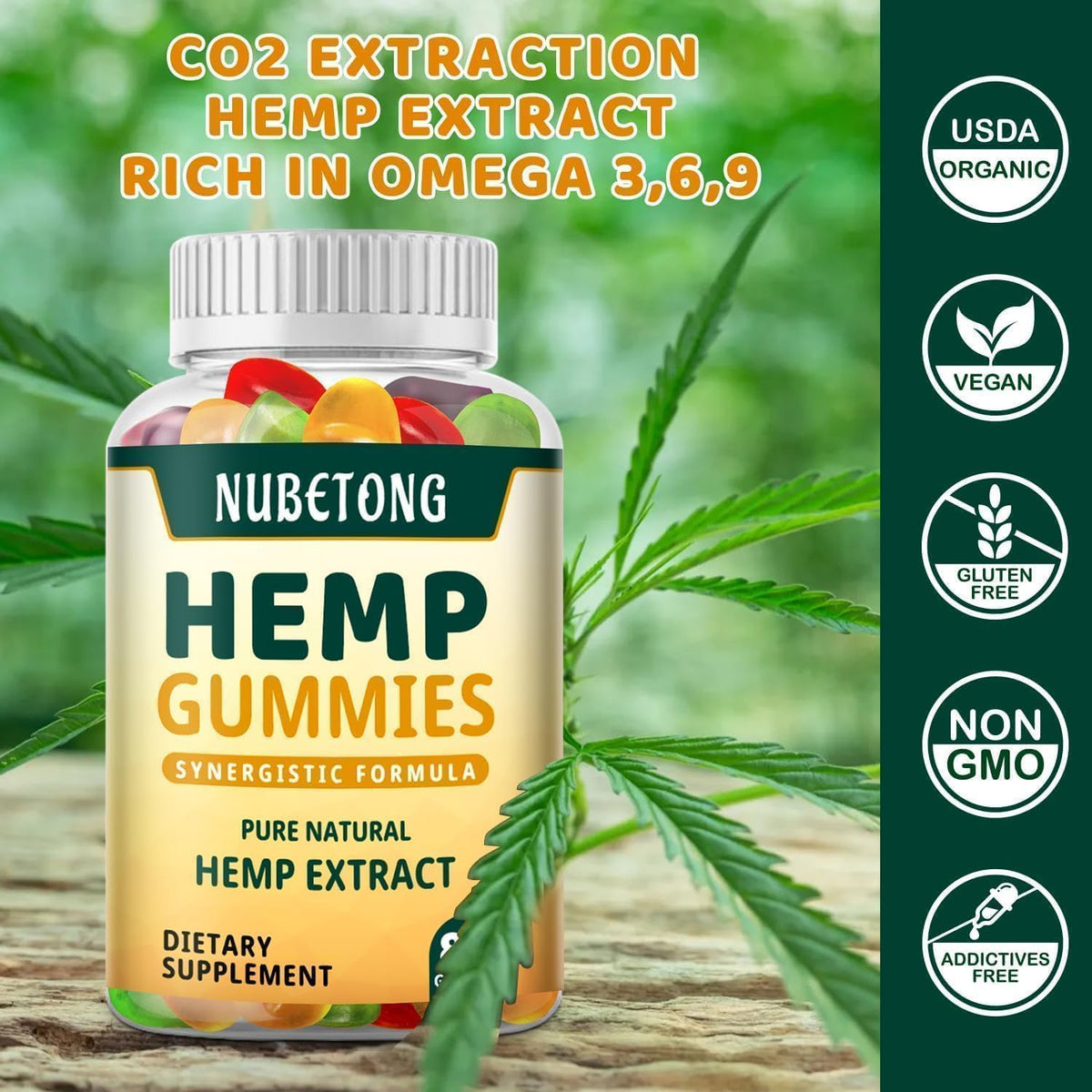 Organic Hemp Gummies Supplement K70148