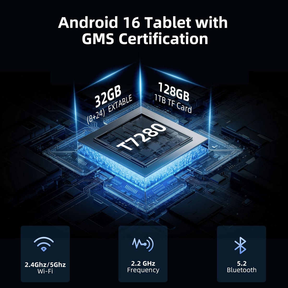 10 Inch Android 16 Tablet 32GB RAM 128GB ROM C374966