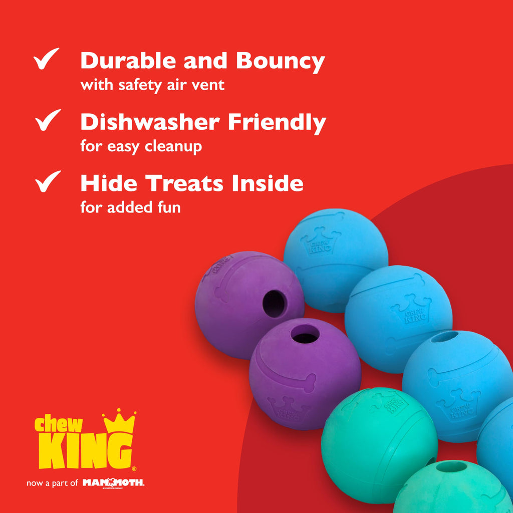 Extremely Durable Natural Rubber Toy 2.5 inch, 8-pack Z3286