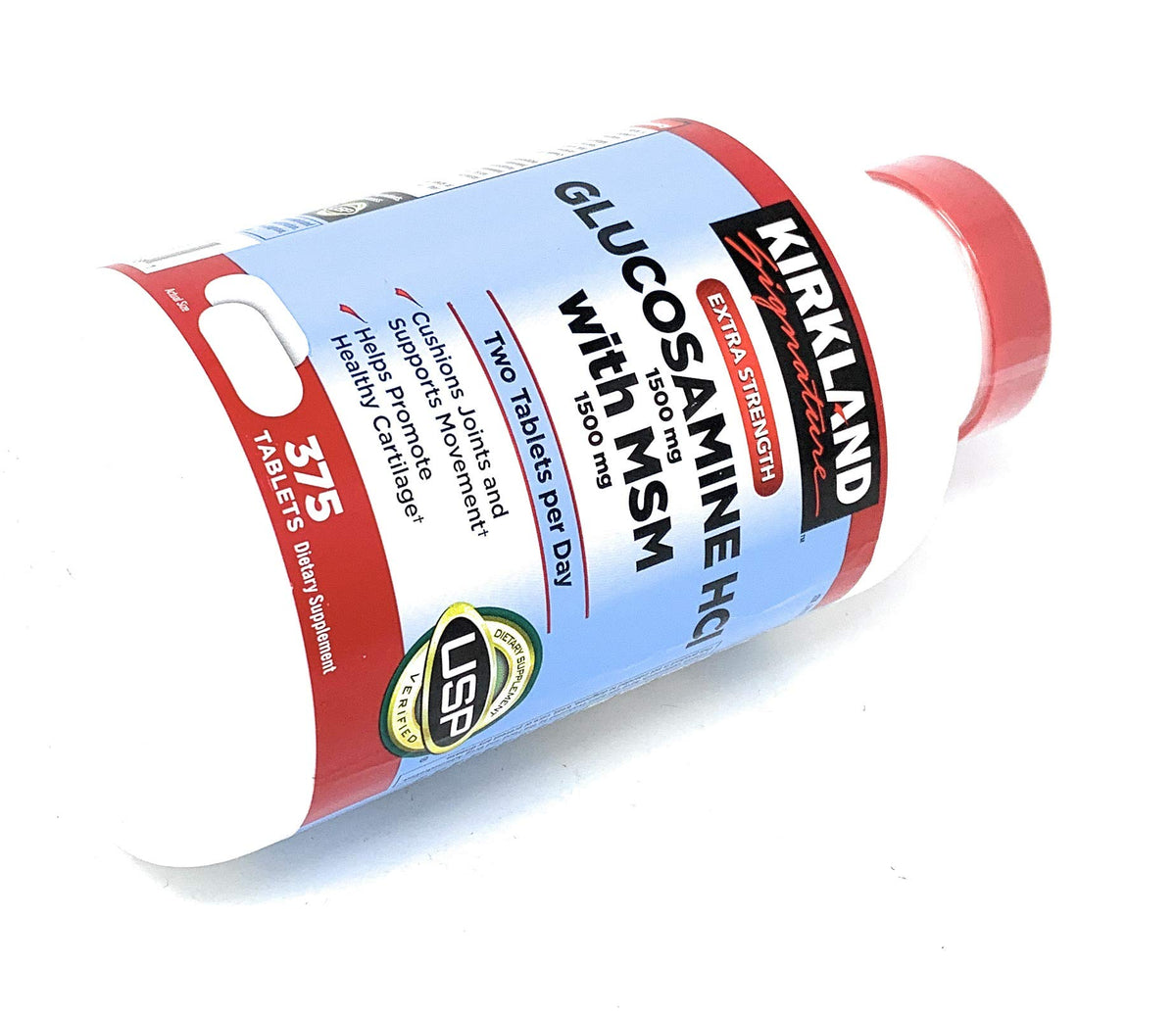 Extra Strength Glucosamine HCI 1500mg with MSM 1500mg 375-Count Tablets F80941