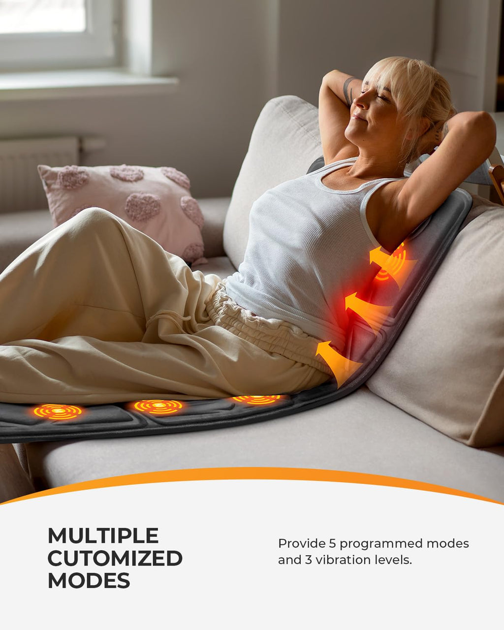 Full Body Massage Mat with Heat W567