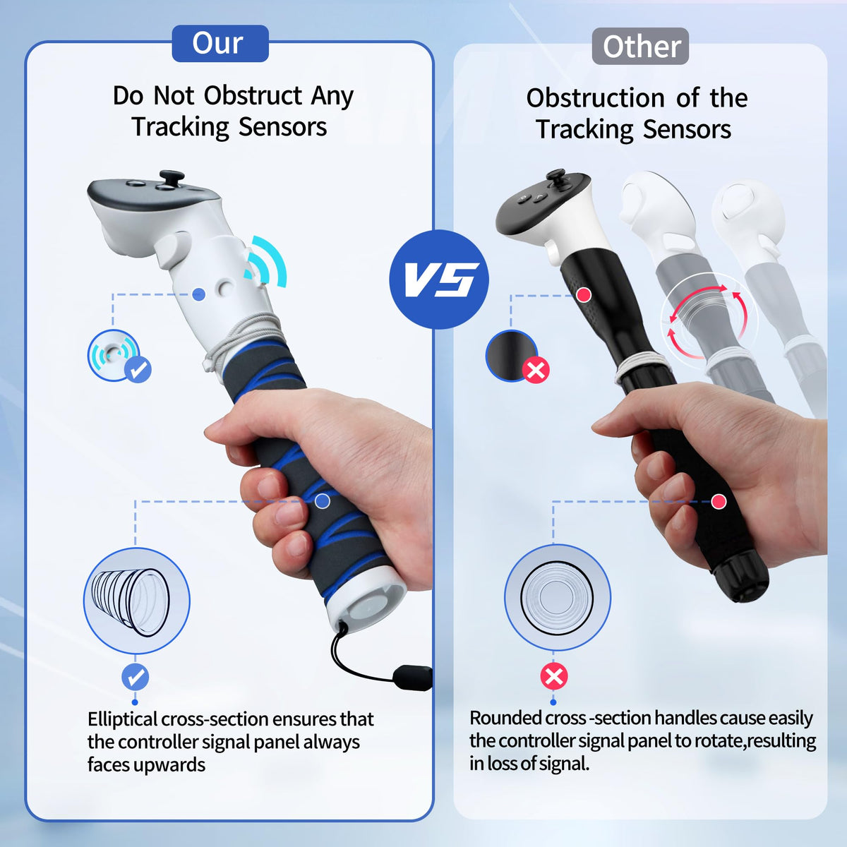 VR Controller Handle Attachments X41776